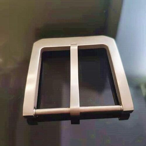 Casual Mens Belt Trend 2021 Belt Buckle 3.8 CM Pure TitaniumPin Buckle Belt Simple