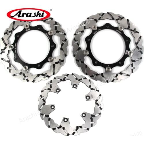 Arashi 1 Set For YAMAHA XP T-MAX 500 2004 2005 2006 2007 CNC Floating Front Rear Brake Disc Rotors TMAX 500 2004-2007