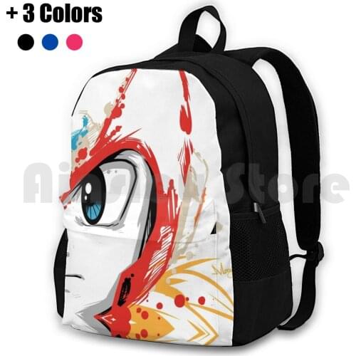 Zero Sketch ( Megaman ) Outdoor Hiking Backpack Waterproof Camping Travel Megaman Nintendo Gaming Video Games Computer Games