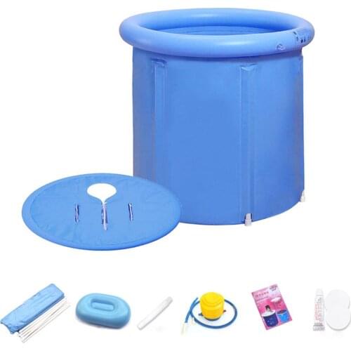 13PCS Folding Bathtub 3 Layers Waterproof Portable Bath Tub thickened Mesh Cloth for Bathroom 3Size