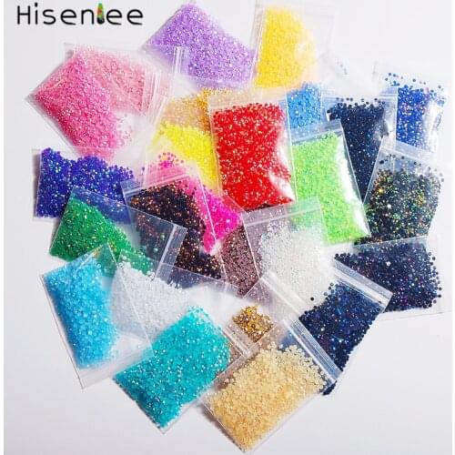 Ss6 2000pcs New Hot Multicolor Jelly AB Rhinestone 3D Fashion Charm DIY Nail Art Jewelry Decoration Accessories Tools