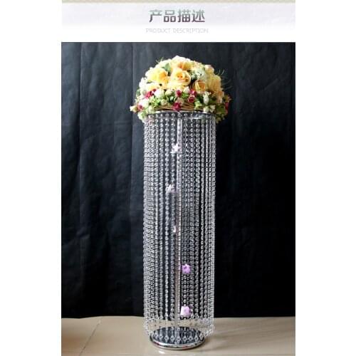 100cm(H) Wedding Centerpiece Table Decor Flower Stand with candle holders inside