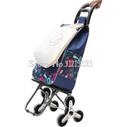 Shopping Cart Shopping Cart, Small Cart, Net Celebrity Can Climb The Stairs, Trolley With Frame Basket, Foldable Trolley For The