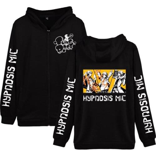 Hypnosis Mic Anime Fashion Prints Zipper Hoodies Women/Men Long Sleeve Hooded Sweatshirt Hot Sale Casual Streetwear Clothes