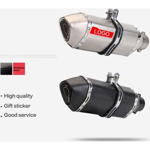 51mm Universal RIGHT & left Escape moto Motorcycle Exhaust Pipe Muffler For RC390 Z800 GSXR750 TMAX530 z400 R3 R25 CBR500 Z1000