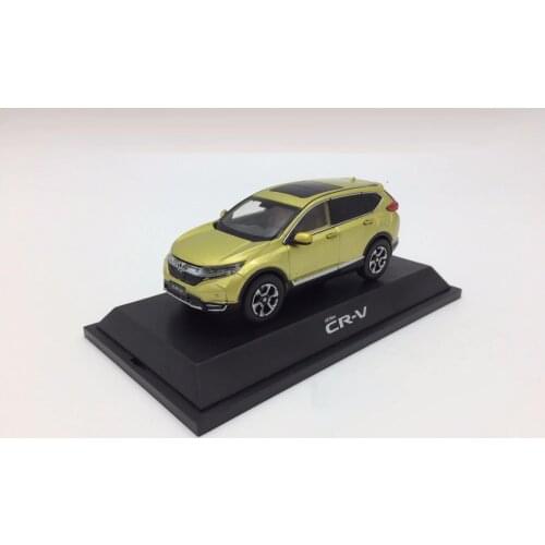 1:43 Diecast Model for Honda CR-V 2017 Green SUV Alloy Toy Car Miniature Collection Gifts CRV CR V
