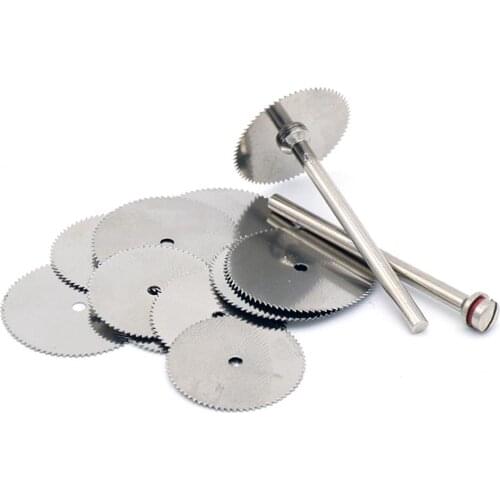10pcs Woodworking Round Saw Blades Cutting Wheels Wood Polishing Disc Rotary Cutting Tool Mini Drill Rotary Tools Accessories