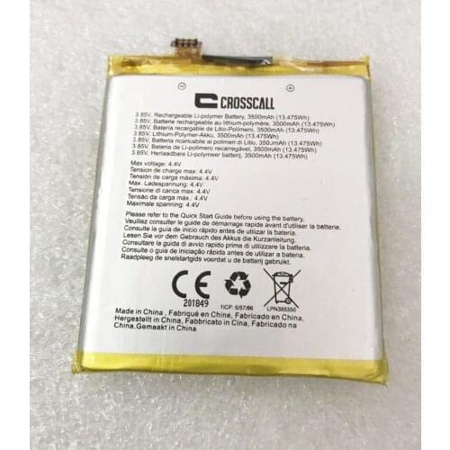 100% new original 3.85V 3500mAh LPN385350 Battery For CROSSCALL TREKKER X3 CORE-X3 Li-ion bateria with tracking number