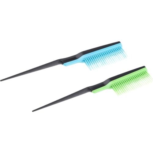 2x Professional Teasing Backcombing Tapered Hair Brush Anti-static Detangler
