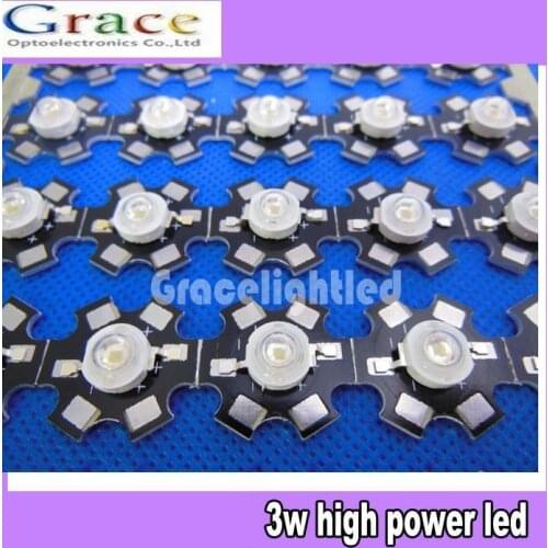 50PCS 465-470NM led diodes 3W Blue High Power LED Emitter 700mA with 20mm Star base