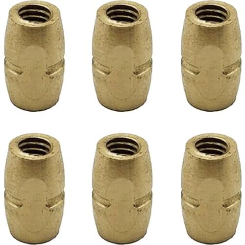 6Pcs Flute Head Socket Nuts Musical Instrument Spare Parts Accessories