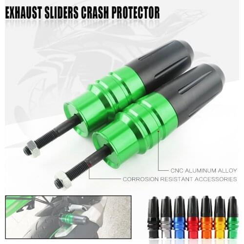 JDSOON Motorcycle Accessories parts Exhaust Sliders Crash Pads Protector For Kawasaki Z250 Z 250 NINJA250 NINJA 250 Motorbike