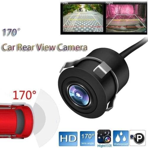 Car Rear View Camera 4 LED Night Vision Reversing Auto Parking Monitor CCD Waterproof 170 Degree HD Video