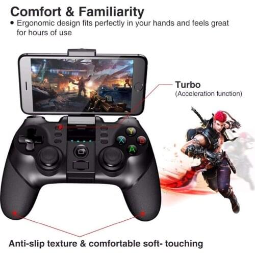 Ipega PG-9076/PG-9077 2.4G Wireless Bluetooth Gamepad Game Controller Gaming Joystick+Turbo for Smart Phone/Tablet/TV/TV Box/PC