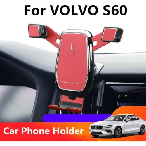 Holders For Car Phone For VOLVO S60 2016 2017 2018 2019 2020 2021 Air Vent Mount Bracket GPS Holder Clip Stand FOR HUAWEI XIAOMI