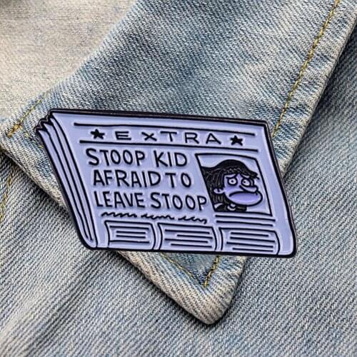 DZ664 Funny Anime Figures Metal Enamel Pins Badge Brooch Backpack Bag Collar Lapel Decoration Jewelry