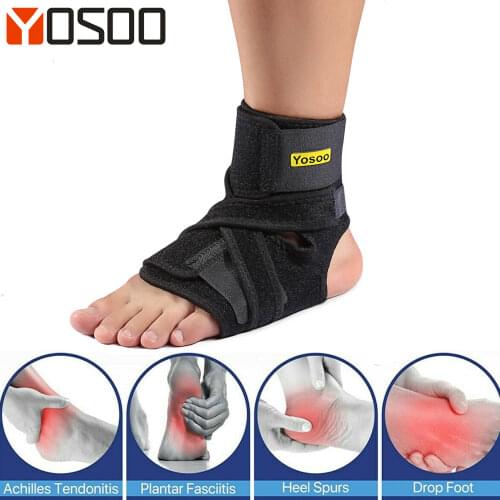 Yosoo Foot Drop Orthosis Corrector Brace Ankle Support Plantar Fasciitis Ankle Strap Braces Supports