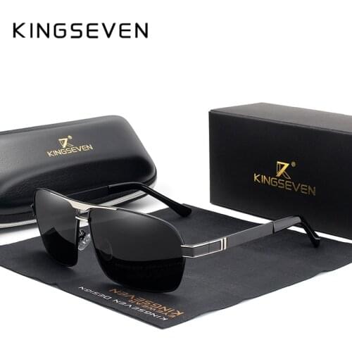 KINGSEVEN Polarized Sunglasses Men Driver Mirror Sun glasses Male Fishing Female Eyewear For Men N7855