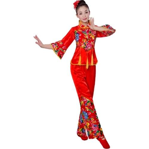 Chinese Folk Dance Costume Traditional Chinese Clothing for Women Hanfu Clothing