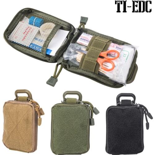 Mini Tactical Molle EDC Compact Pocket Organizer Pouch,Utility Pouch Bags Medical Organizer Storage Pouch Waist Packm, First Aid