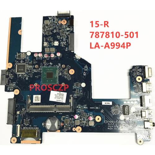 High quality for HP 250 G3 15-R 787810-001 787810-501 ZSO50 LA-A994P Laptop Motherboard SR1YJ N2840 CPU 100% fully tested