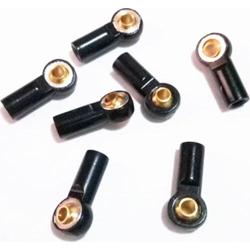 10Pcs Metal M3 Aluminum Link Tie Rod End Ball Joint for 1/10 RC Car Crawler AXIAL SCX10 D90 D110 Tamiya racing