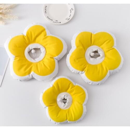 Cute Flowers Soft Elizabethan Ring Pet Collar Waterproof Headgear Pet Sterilization Ring for Cats and Dogs Elizabethan Collars