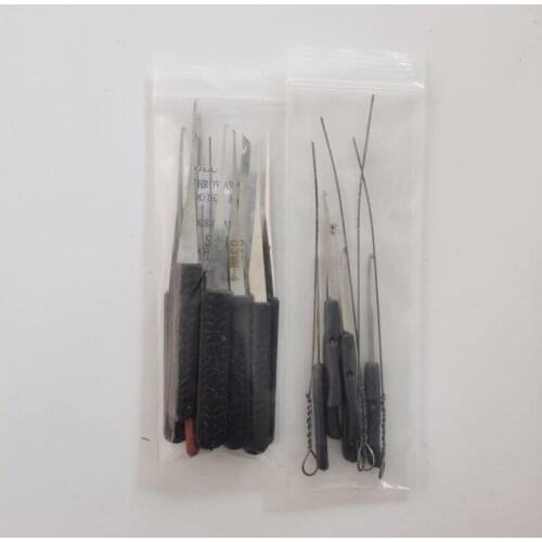 10pcs/lot 12Pcs +10 PCS Lock Broken Key Extractor Remove Removal Hooks Locksmith Tool Set