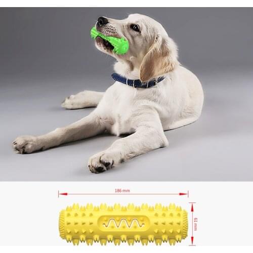 New Interactive Rubber Pet Toys Molar Tooth Cleaning Brushing Stick Dog Chew Toys Small Medium Large Dogs Pet Supplies