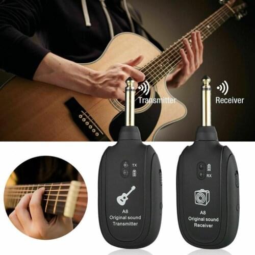 New Electric Guitar Receiver Long Service Time Rechargeable Battery Plastic Portable Bass Receiver Wireless Guitar Transmitter