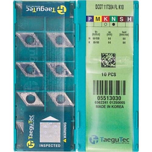 Original DCGT11T304-FL K10 Carbide Inserts Milling Insert Lathe CNC Tools For Turning Insert