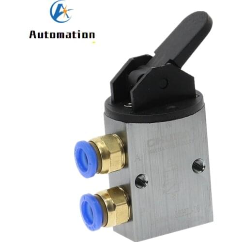 S3HL-08 2 Position 3 Way Manual Handle Control Pneumatic Mechanical Valve PT 1/4
