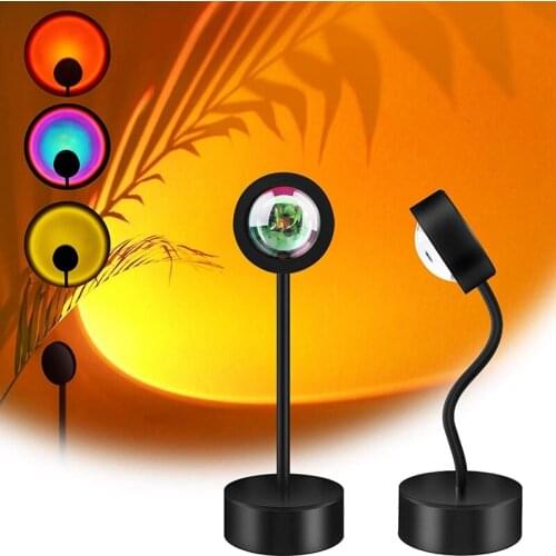 Projection Atmosphere Lamp LED Night Light,360 Degree USB Projector Photography Lamps for Bedroom Room Studio