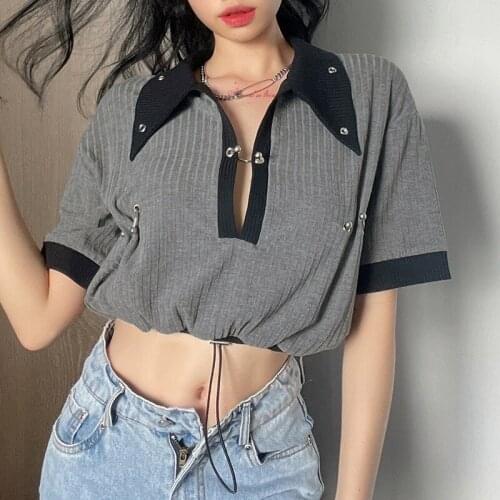 Женские топы и футболки PUNK STYLE GIRL China At AliExpress