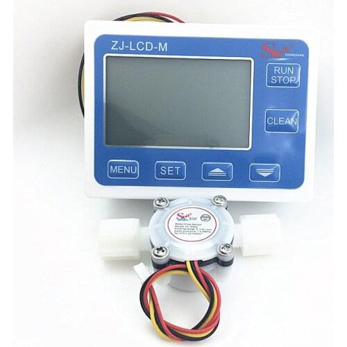 Flow meter water gauge flowmeter caudalimetro counter flow indicator sensor flow sensor with LCD flow meter 3-24V 0.3-6L/min