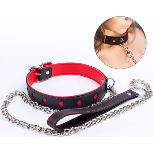 SM Game Neck Belt Accessories Bandage Games Cute Leather Choker Collar Adult Products Necklace Choker Erotic Sex Toys for Couple