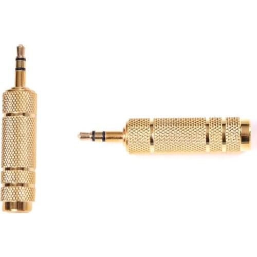 3.5mm Male to 6.5mm 1/4" Female Jack Plug Stereo Headphone Microphone Audio Adapter Earphone Jack Connector Converters
