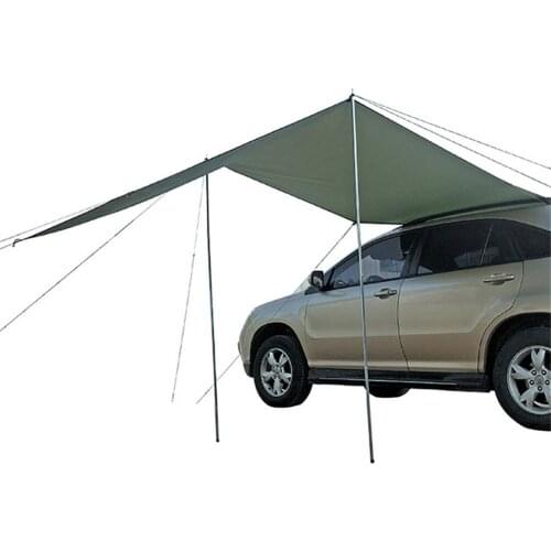 Car Shelter Shade Camping Side Car Roof Top Tent Awning Waterproof UV Portable Camping Tent Automobile Rooftop Rain Canopy