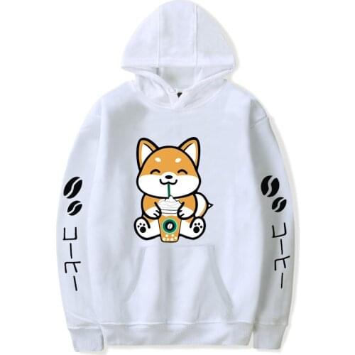 Cute pet animal Corgi Hoodies Men Women Sweatshirts Autumn Harajuku Hip Hop boys girls Casual shiba inu white pullovers