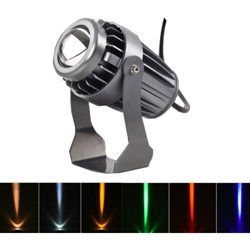 Outdoor LED Spotlight Waterproof Wall Lamp Narrow Beam Angle LED Floodlight 3W 10W 110-240V 12V Long Distance Wall Washer Lamp