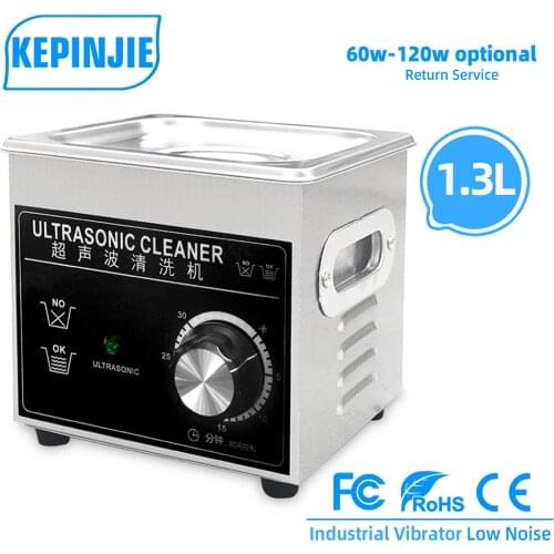 Ultrasonic Cleaner Stainless Steel Bath Jewelry Glasses Watch Test Tube Ultrasound Washing Deoiling Cleaning Machine 120W