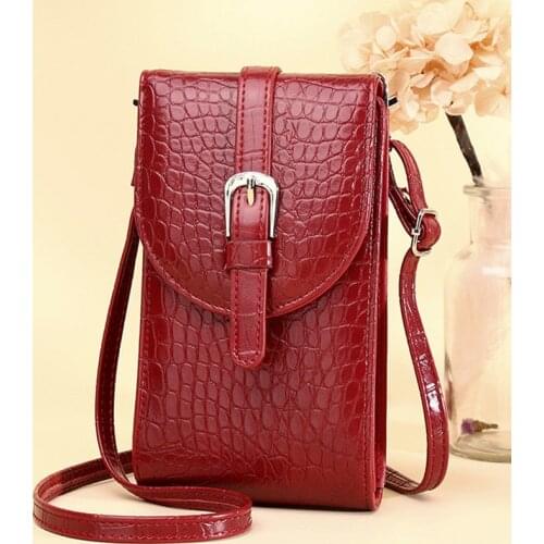 High Quality Female Crocodile Pattern Handbags Small Women Messenger Shoulder Bag Alligater Mutifunctional Crossbody Mini Flap