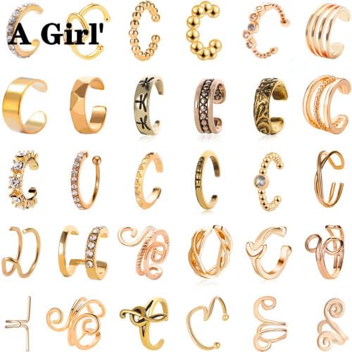 A Girl' Punk Stylish Ear Clip For Women With Micro Paved Trendy Personality Party Accessories Hot Selling Jewel