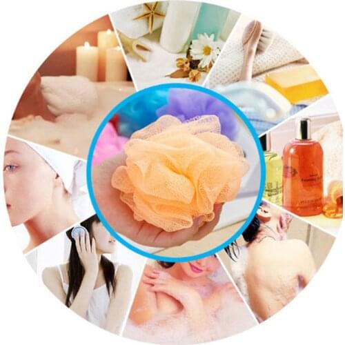 1 PC Body Bath Flower Ball Sponge Shower Soft Sponge Bubbles Foaming Mesh Loofah Cleaning Wash Body Colorful Flower