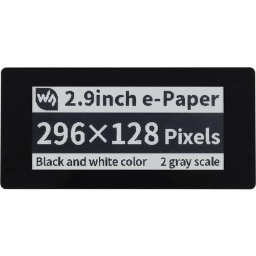 2.9inch Touch e-Paper HAT, 296x128,SPI interface,5-Points Capacitive Touch,Available for Raspberry Pi series motherboards