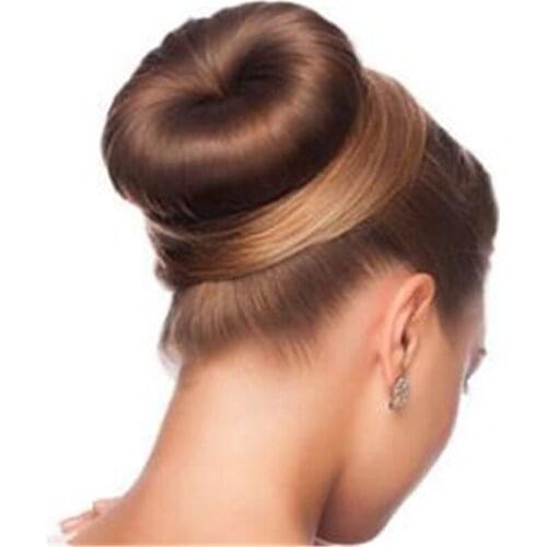 7cm Diam Women Ponytail Donut Hair Bun Ring Elastic Sponge Wrap Holder Magic Hair Updo Maker Brides Styling Tools Accessories