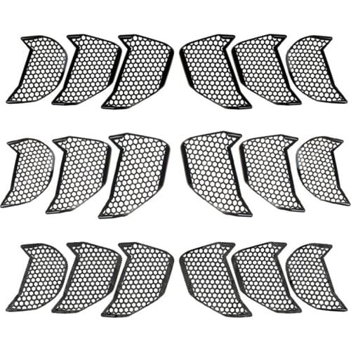 Car Tail Light Cover Rear Tail Lamp Turn Signal Sticker 3D Honeycomb for Ford Mustang 2018-2020