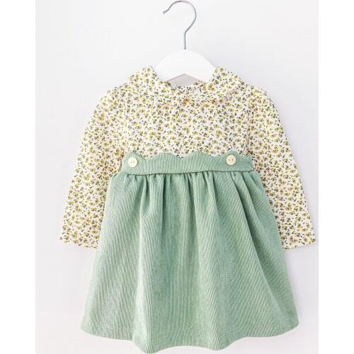 Babymod Shirt Collar Velvet Baby Dress