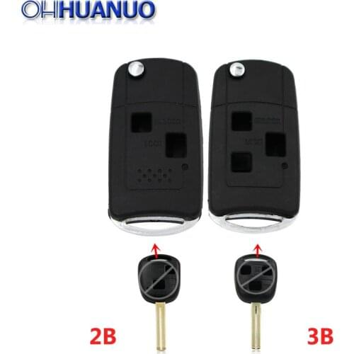 2 Button 3 Button Remote Shell Replacement Keyless Keyless Fob Case for Lexus IS200 GS300 LS400 RX300