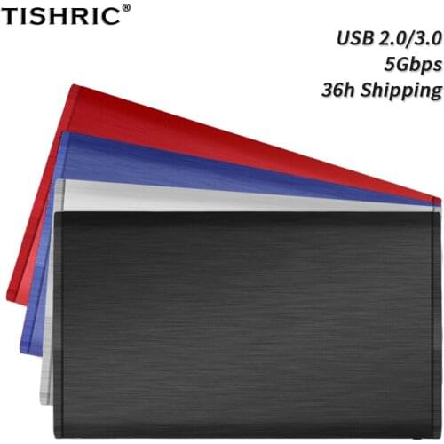 TISHRIC Aluminum 5Gbps HDD Case USB 3 Adapter For SSD External Hard Disk Drive HDD Box/Enclosure Pocket 2.5 HD Optibay
